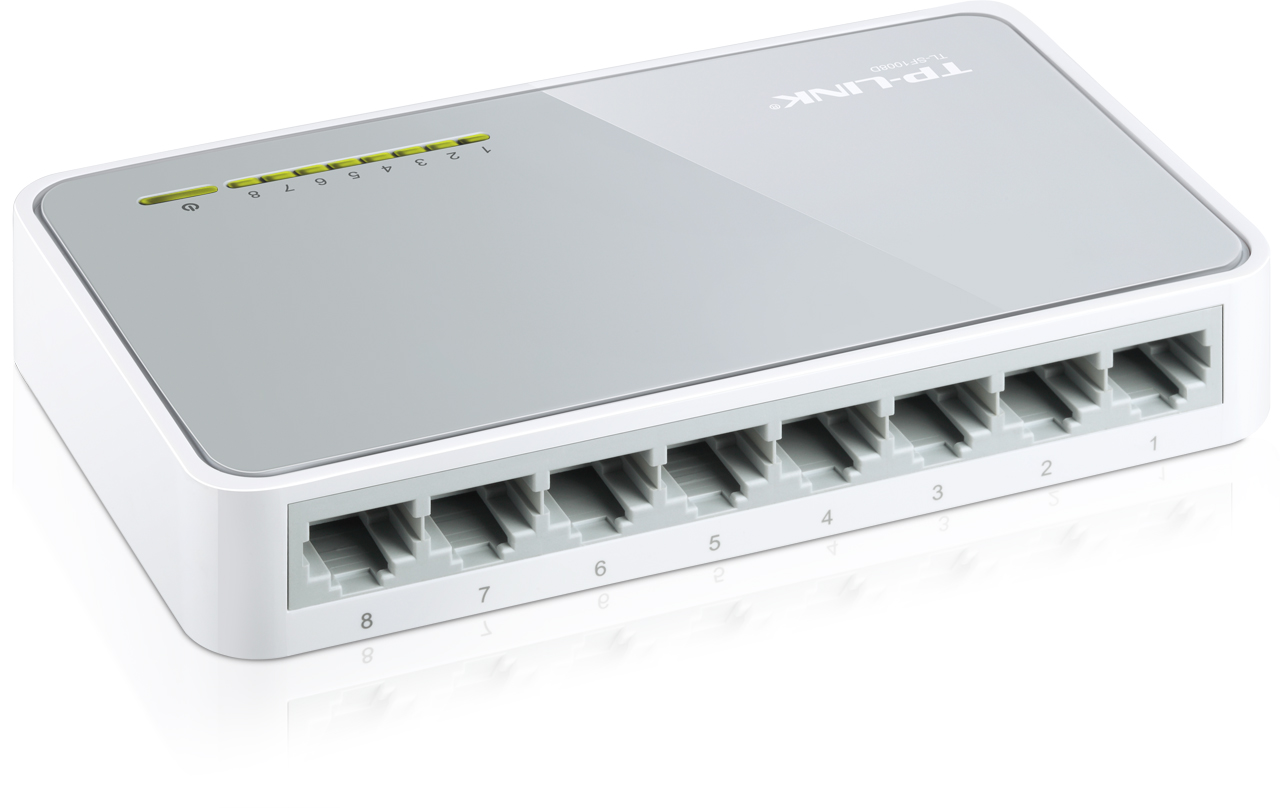 SWITCH -  10/100MBPS - ESCRITORIO -  8 PUERTOS - TL-SF1008D - TP-LINK